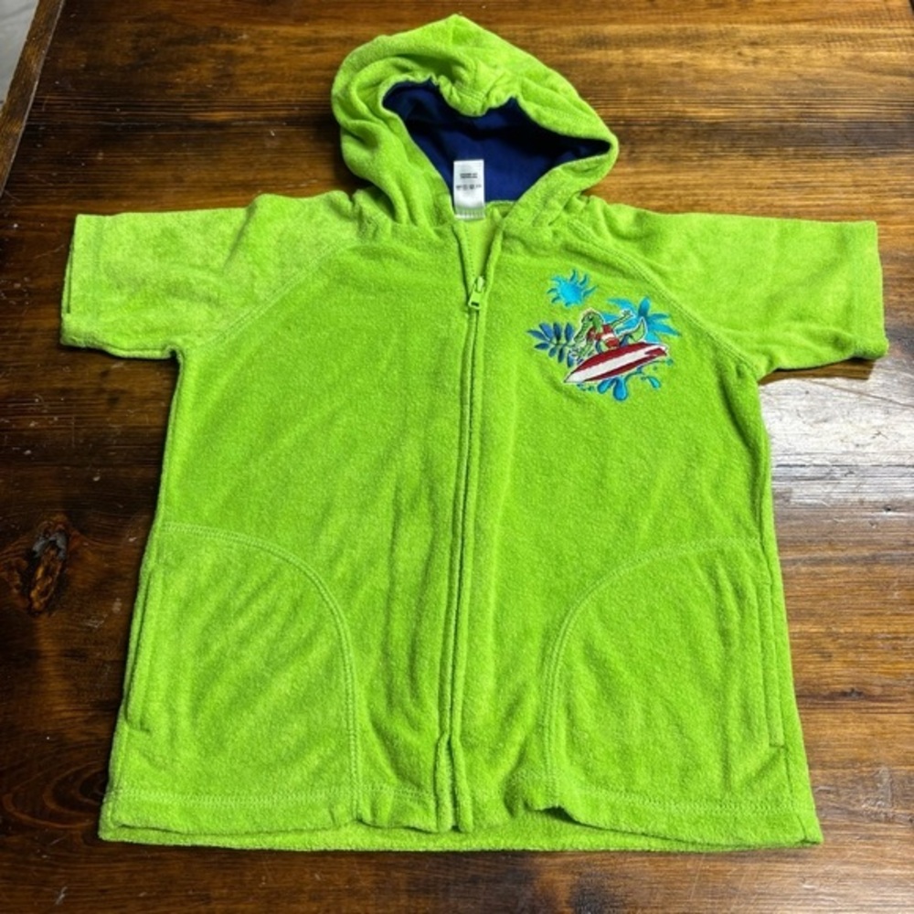 Little Tikes Green Terry Cloth Swim Cover Up Size 3T